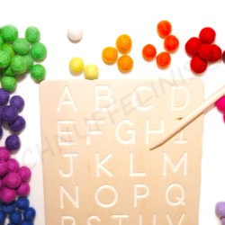 Alphabet pocket board