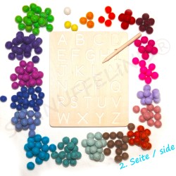 Alphabet pocket board