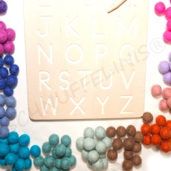 Alphabet pocket board