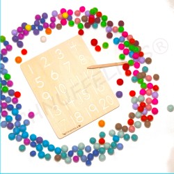 Montessori Alphabet & Zahlentafel 2in1