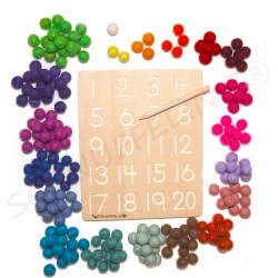 Montessori Alphabet & Zahlentafel 2in1