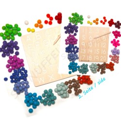 Alphabet pocket board