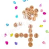 Alphabet en bois Montessori, 26 puces de lettres en bois de A à Z
