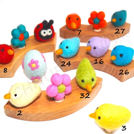 birthday ring plugs, are decorative in the annual ring, felt plugs