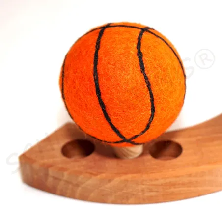 Geburtstagsringe Stecker Basketball, Filzstecker Holzringe, Filz Ball