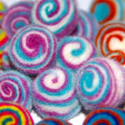 Felt balls super soft