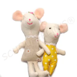 fabric baby mouse, Miniature mouse 4 children to choose, baby mice