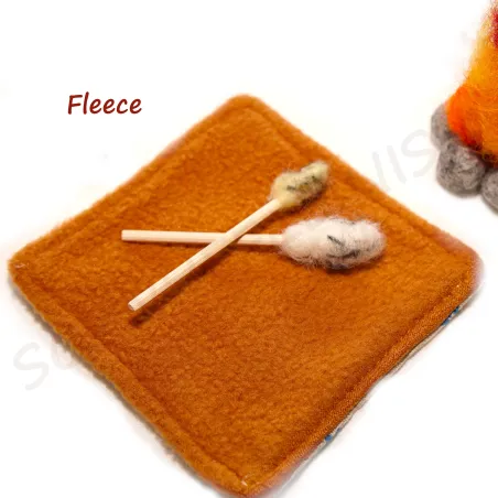 Miniatur Filz Lagerfeuer Platz, Maileg Camping Feuer, Grillplatz  Mini