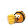 felted bees without wings, cat toy, mobile strings, toys for cats