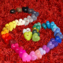 Felt hearts 4cm/1,57"