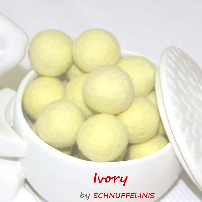 felt balls XXL, pom poms, wool beads, felt balls 2,36", felt beads