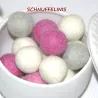 felt balls XXL, pom poms, wool beads, felt balls 2,36", felt beads