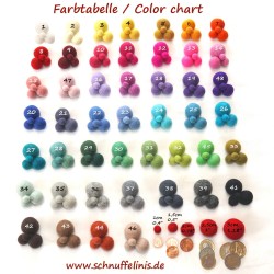 Filzkugeln 6cm XXL Filzbälle Schnuffelinis