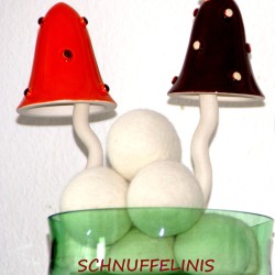 Filzkugeln 6cm XXL Filzbälle Schnuffelinis