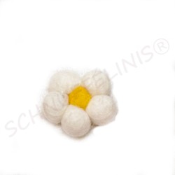 Filzkugeln Filzblumen