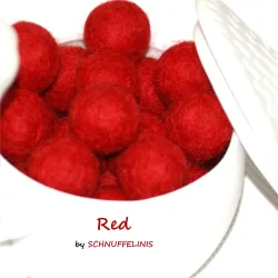 copy of Felt balls - 08 red