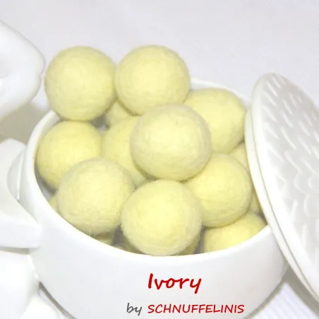 Filzkugeln 4cm, Wolle Pompoms, Schmuckperlen, Montessori Baby Mobile