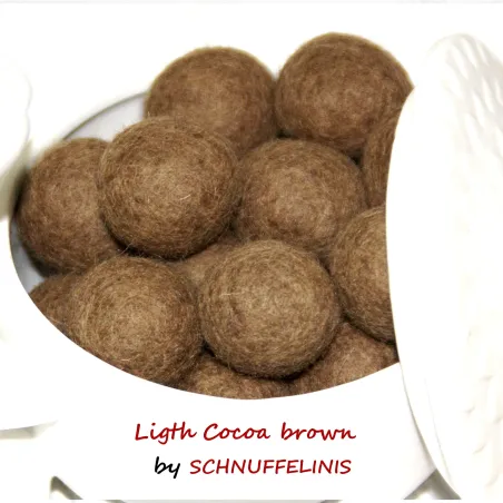 Filzkugeln 4cm, Wolle Pompoms, Schmuckperlen, Montessori Baby Mobile