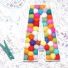 felt balls fillable initial A-Z letters