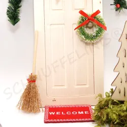 Miniature doormat, dollhouse welcome doormat, foot mat welcome house