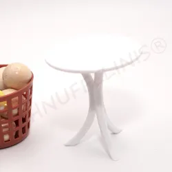 Miniatur Bistro Tisch, Tisch mit Teppich, Wichtel Tisch, Wichteltür