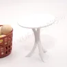 Miniatur Bistro Tisch, Tisch mit Teppich, Wichtel Tisch, Wichteltür
