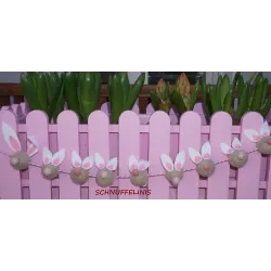 Crafting instructions Easter bunny garland DIY