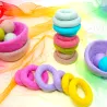 Set di anelli in feltro, montessoriano per bambini, pastello anelli