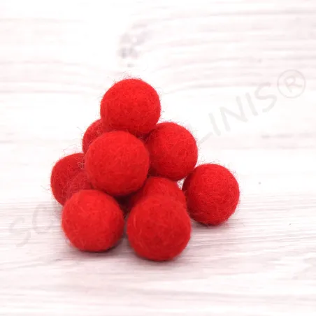 Boules de feutre de vos tailles, boules de feutre