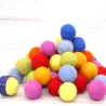 Rainbow felt balls, felt balls Montessori, Rainbow mobile