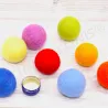 palle di feltro colorate, arcobaleno Montessori, palle feltro colorate