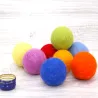 palle di feltro colorate, arcobaleno Montessori, palle feltro colorate