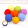 palle di feltro colorate, arcobaleno Montessori, palle feltro colorate