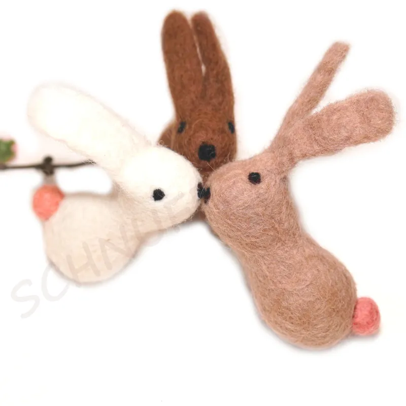 Geburtstagsringe Stecker Figuren, Filzstecker für Holzringe, Filz Hase Geburtstagsringe Stecker Figuren, Filzstecker für Holzringe, Filz Hase