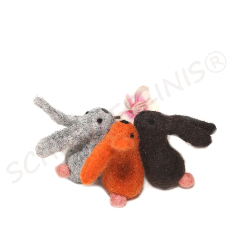 Geburtstagsringe Stecker Figuren, Filzstecker für Holzringe, Filz Hase Geburtstagsringe Stecker Figuren, Filzstecker für Holzringe, Filz Hase