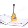 Guitar greeting card 3D