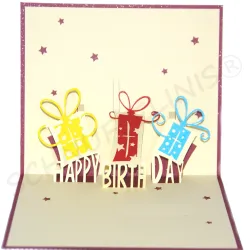 Regali di compleanno 3D, involucro soldi adolescenti,