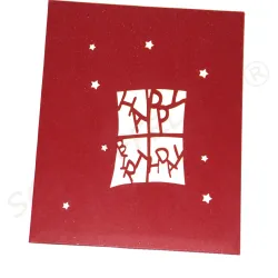 Cadeau d'anniversaire 3D, cadeau bébé, carte cadeaux colorés,
