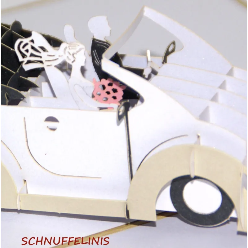 Wedding Card, popup, 3d wedding car bride, yes we do