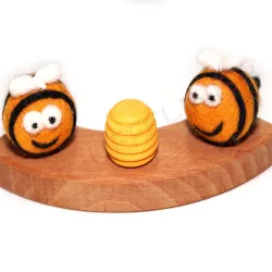 birthday ring plugs bees, say it with honey, bee my voice, wooden plug