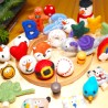 birthday ring plugs fish, funny felt fishes, happy felt fish plug