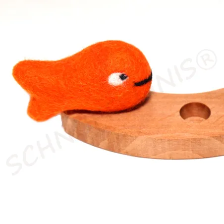 Filz Fische Stecker Geburtstagsringe, Fische Jahresring Holzstecker