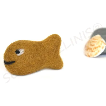 birthday ring plugs fish, funny felt fishes, happy felt fish plug