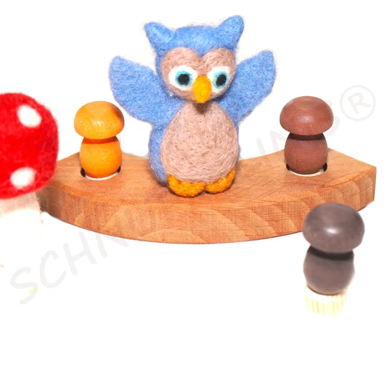 birthday ring plugs forest animals, felt cute animal , Birthday plug