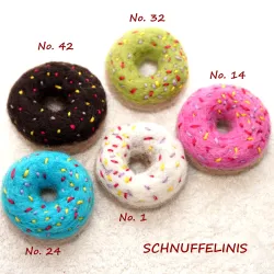 Bouchon d'anneau d'anniversaire Donuts, Joyeux badges en feutre