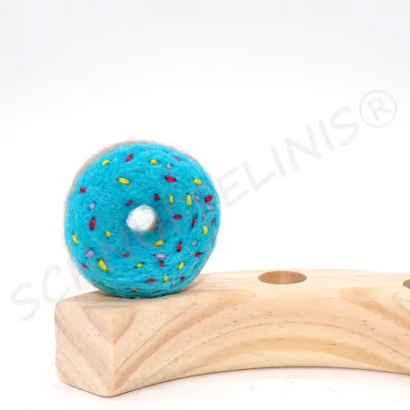 Geburtstagsringe Stecker Donuts, Filzstecker für Holzringe, Filz Deko