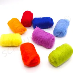 Felt DIY Kit, Starter set, felting, Rainbow, montessori