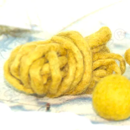 felt cord, baby mobile supply, felt balls, cords