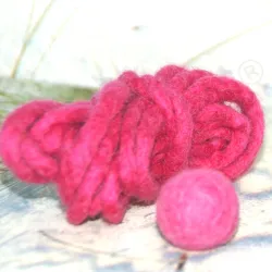felt cord thick - 10 raspberry