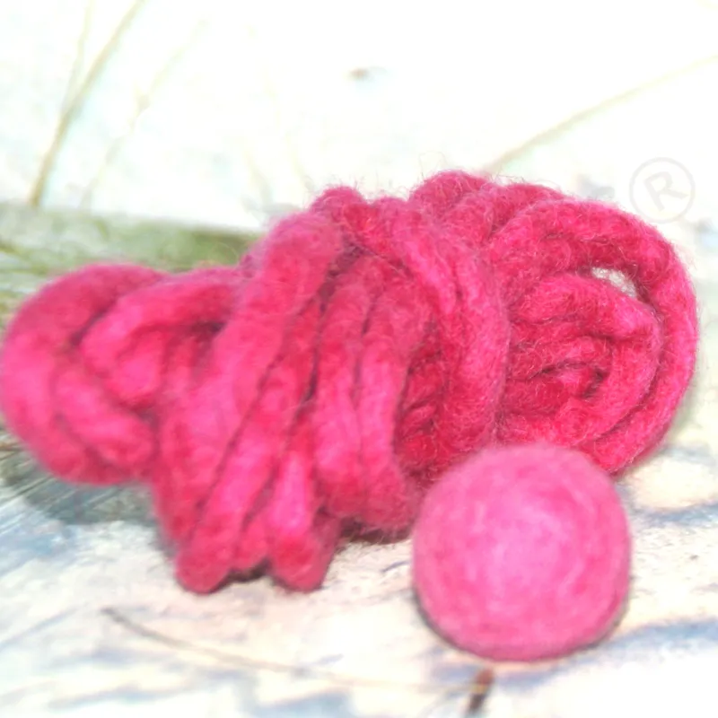 felt cord, felt supplies, Baby felt items, felt balls, Schnuffelinis